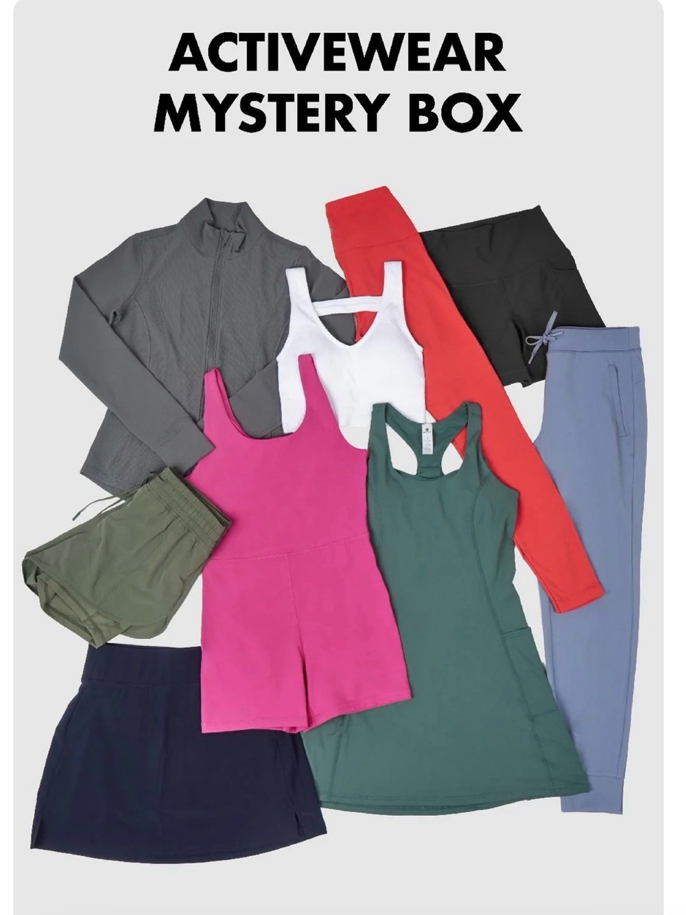 Activewear Mystery Box - Women's Mixed Color Set